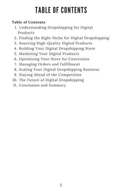 Digital DropShipping ebook